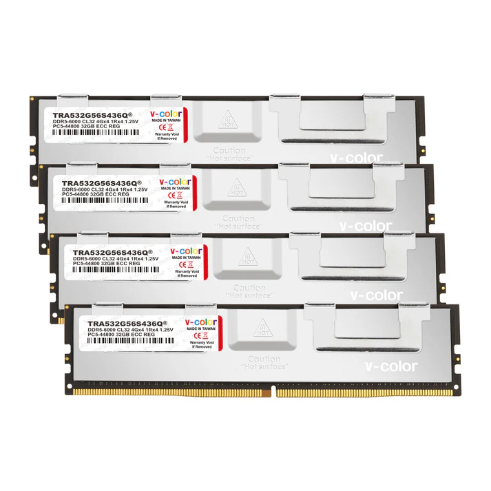 V-COLOR DDR5 OC R-DIMM Memory Ram for TRX50 Workstation