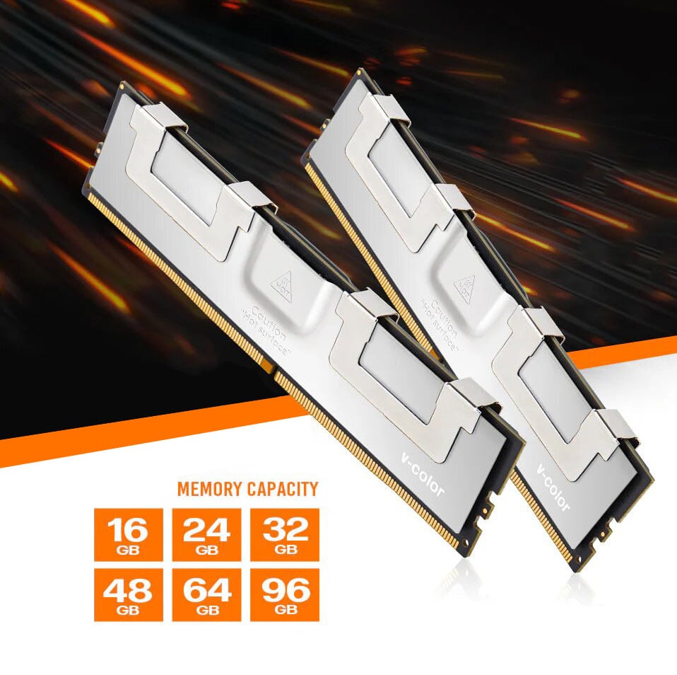 V-COLOR DDR5 OC R-DIMM Memory Ram for TRX50 Workstation