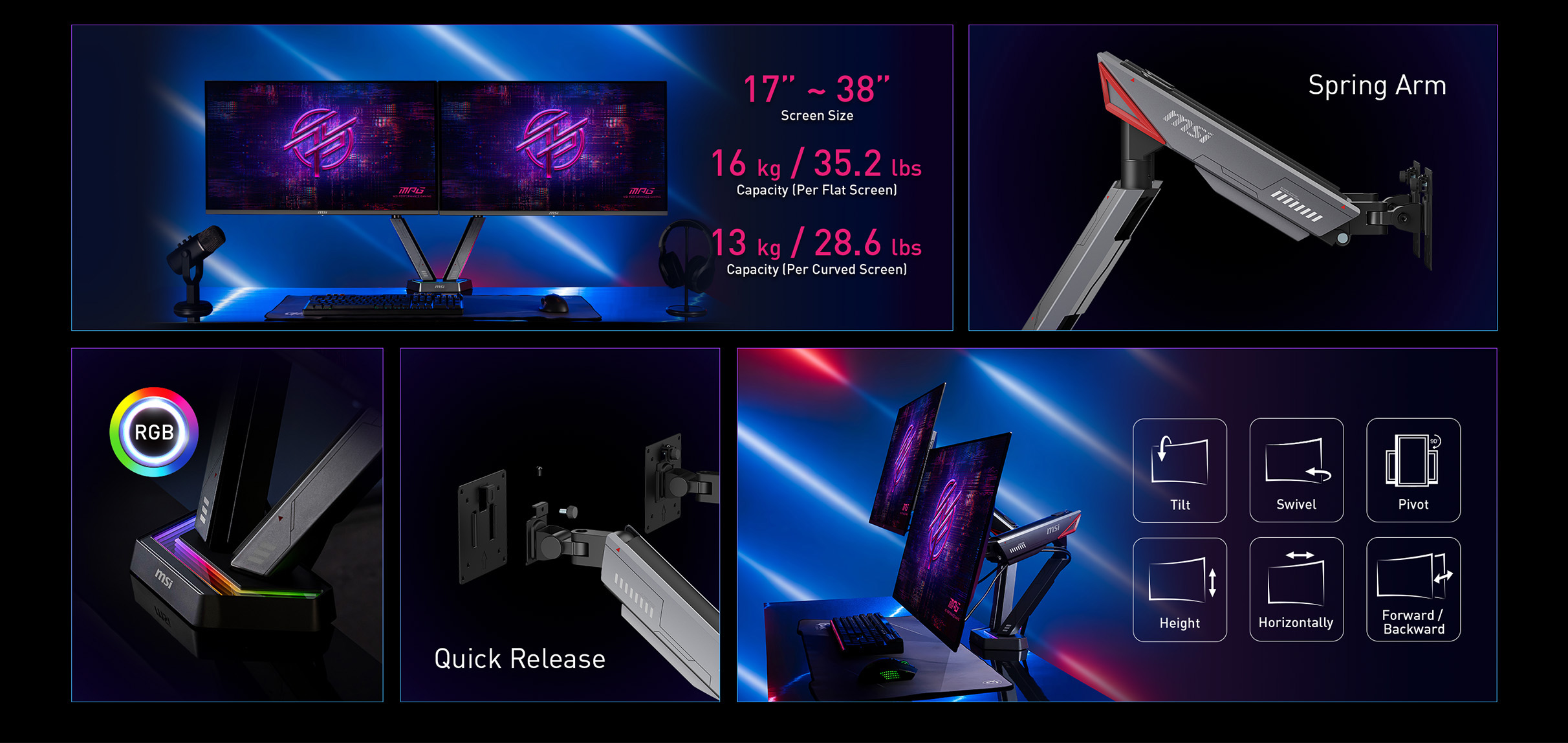 MSI MPG MT161DR MONITOR MOUNT