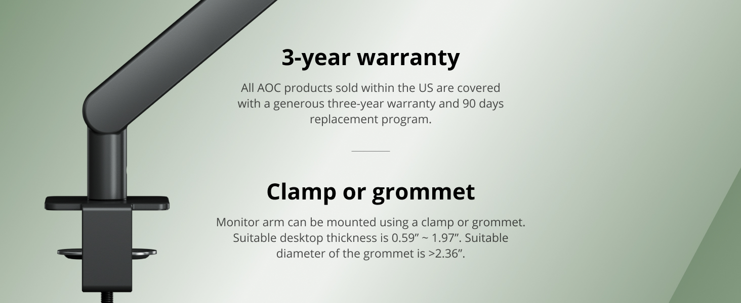 AOC AM400G Desk-mount Monitor Arm