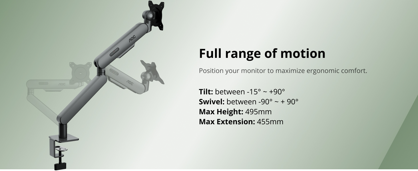 AOC AM400G Desk-mount Monitor Arm