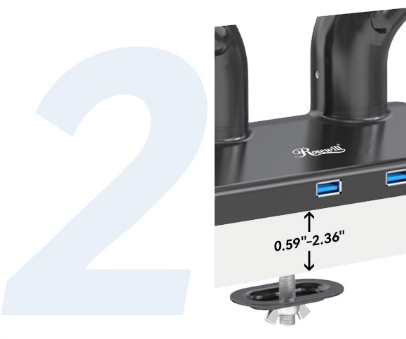 Rosewill Premium Dual Monitor Mount