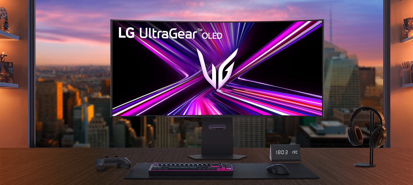 LG UltraGear 240 Hz OLED WQHD Curved Gaming Monitor