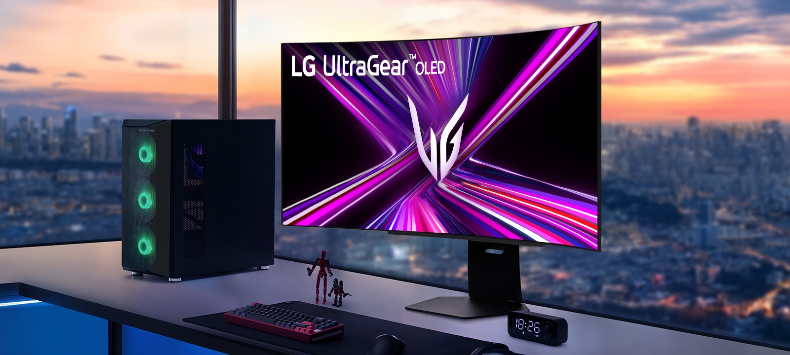 LG UltraGear 240 Hz OLED WQHD Curved Gaming Monitor
