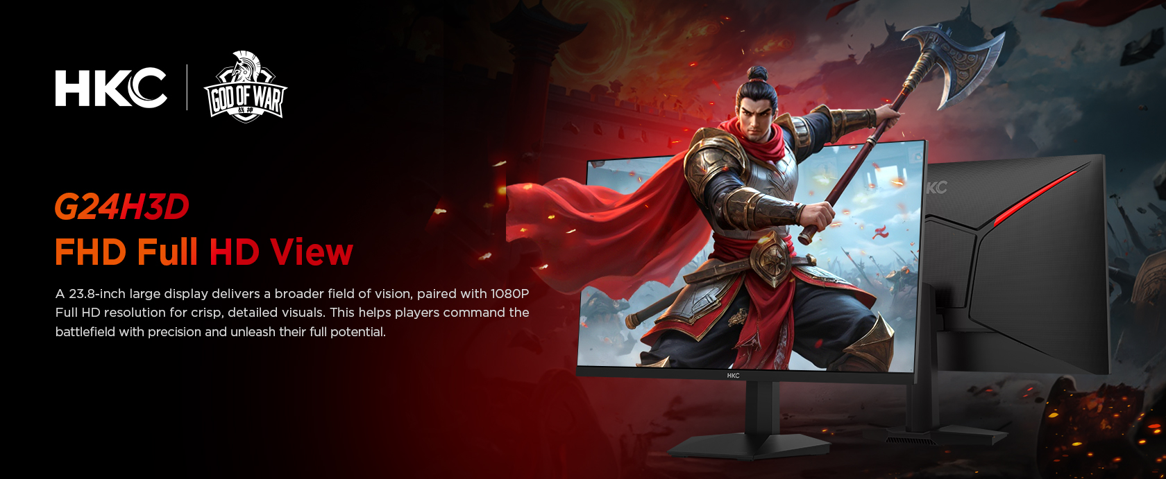 HKC G24H3D 240Hz Gaming Monitor