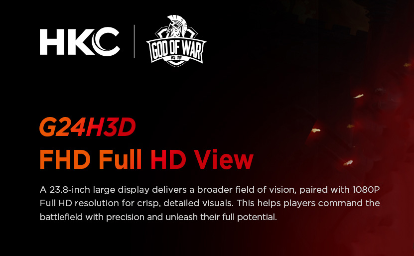 HKC G24H3D 240Hz Gaming Monitor