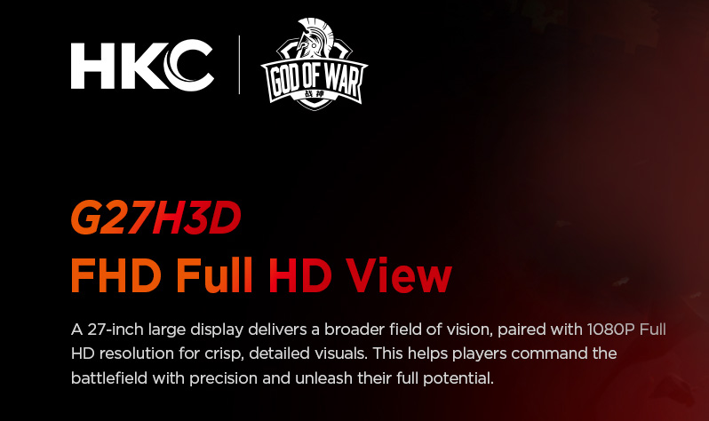 HKC G27H3D 240Hz Gaming Monitor