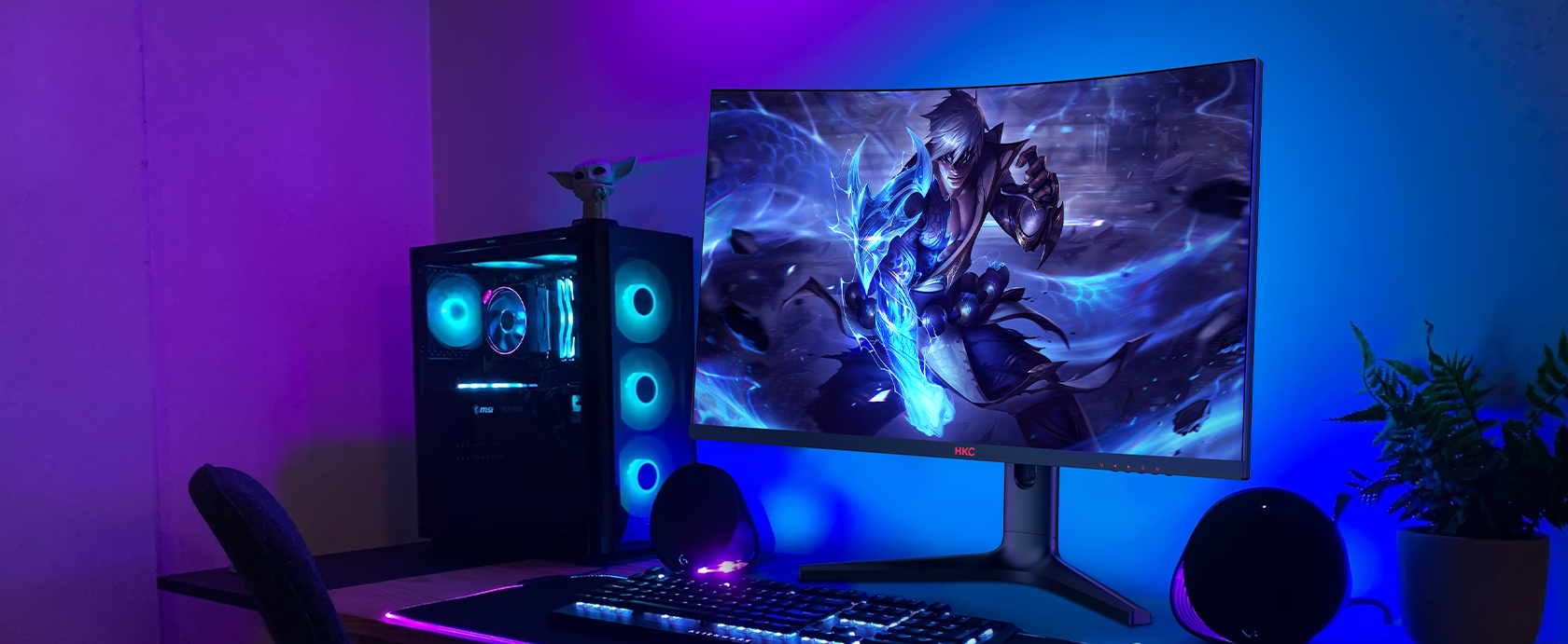 HKC CG321QKS VA Gaming Monitor