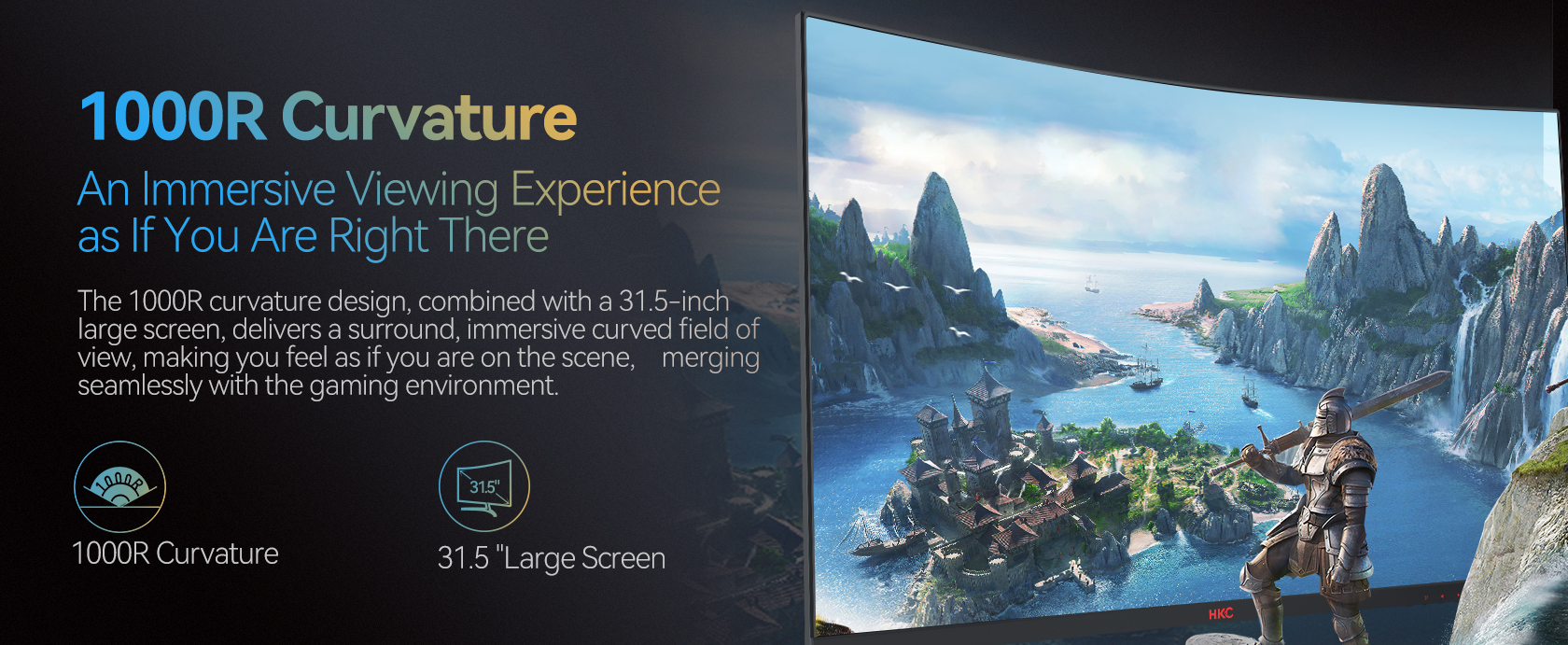 HKC CG321QKS VA Gaming Monitor