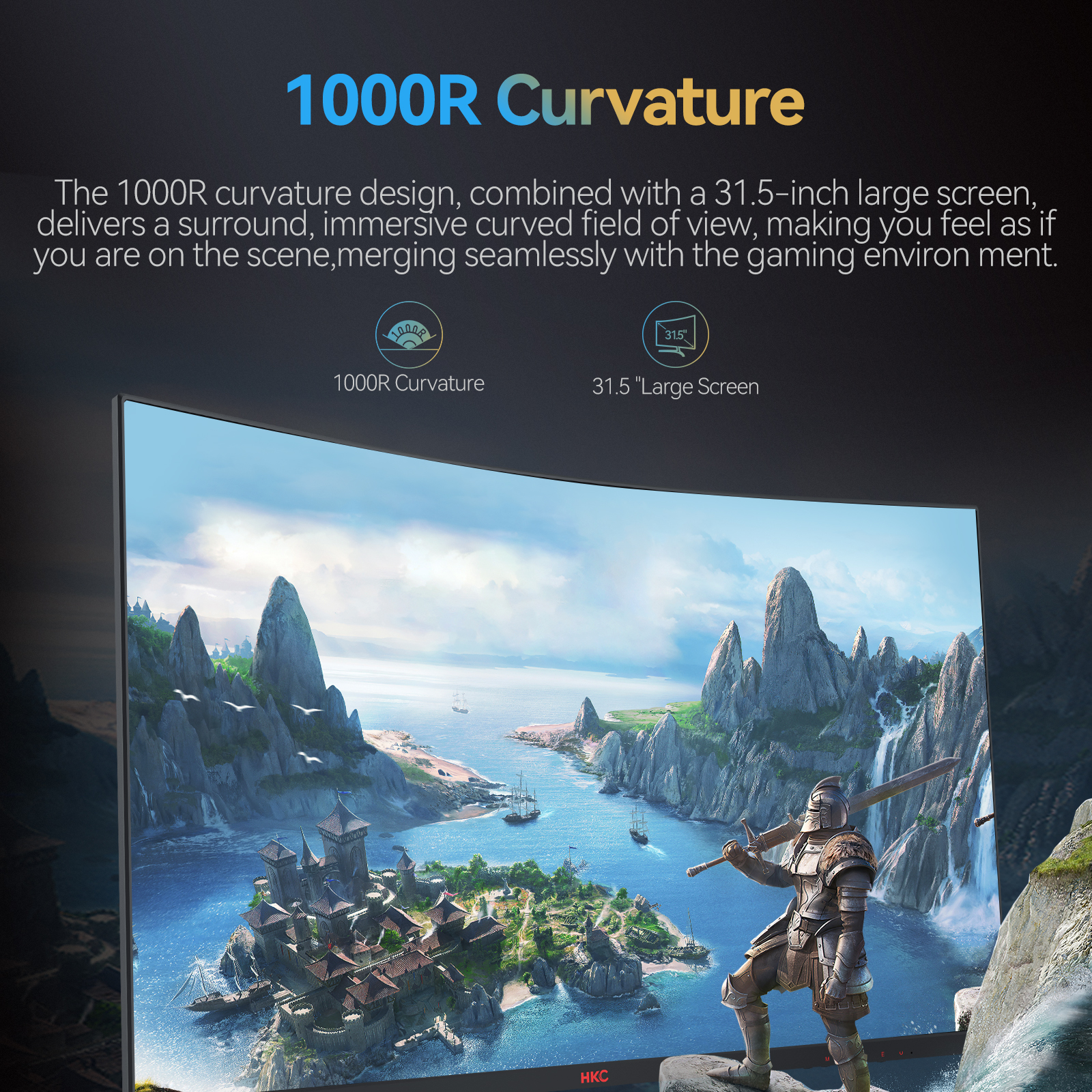 HKC CG321QKS VA Gaming Monitor