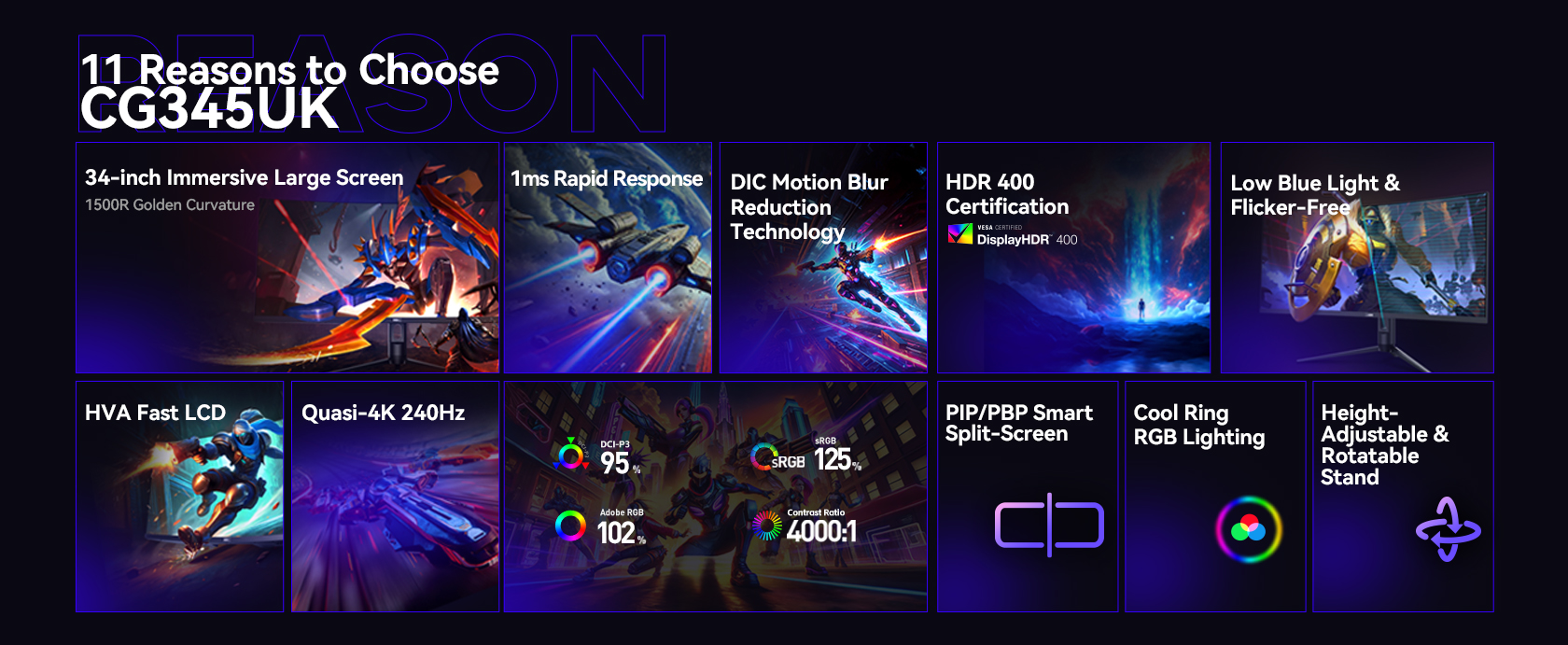 HKC CG345UK Gaming Monitor