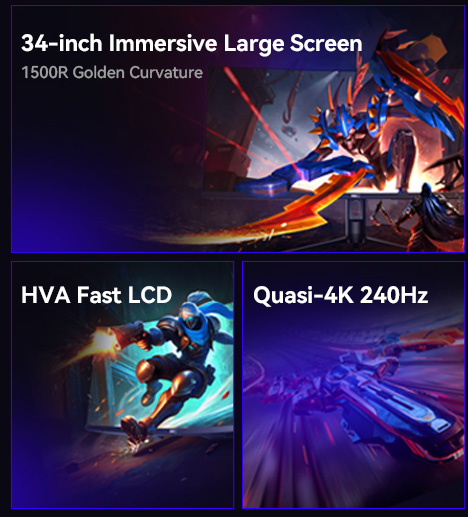 HKC CG345UK Gaming Monitor