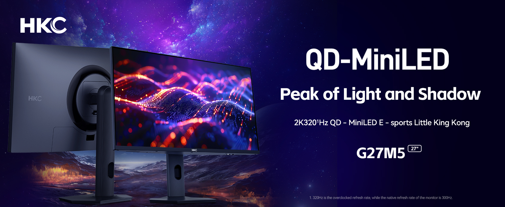 HKC G27M5 27 Inch QD-Mini LED Gaming Monitor