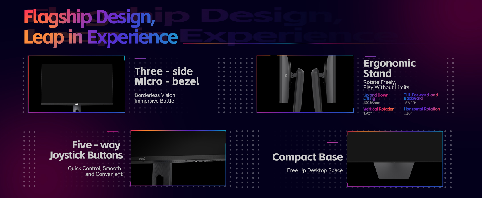 HKC G27M5 27 Inch QD-Mini LED Gaming Monitor