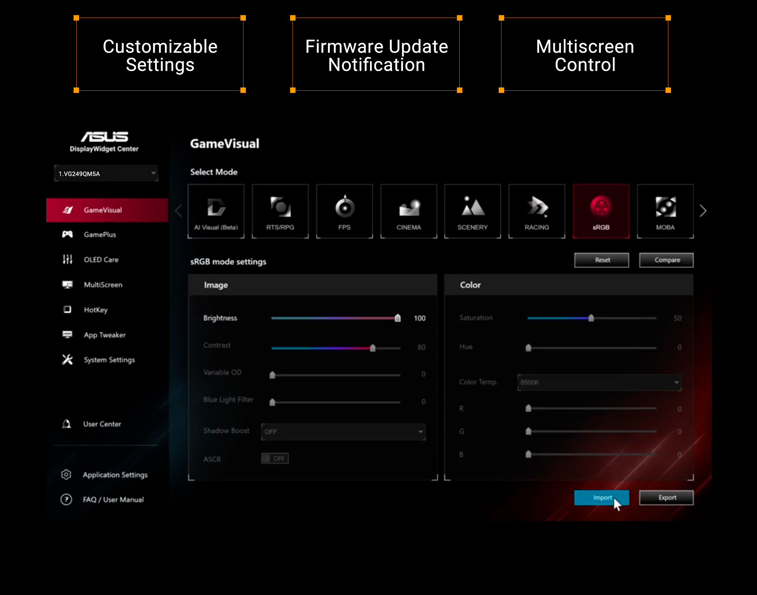 ASUS TUF Gaming Series 5 VG249QM5A Gaming Monitor