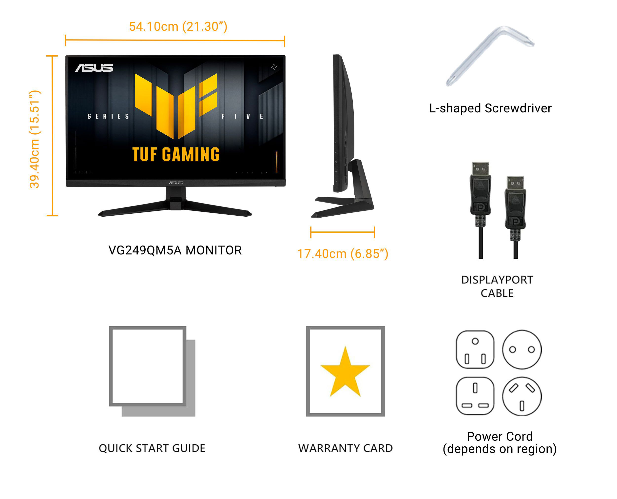 ASUS TUF Gaming Series 5 VG249QM5A Gaming Monitor