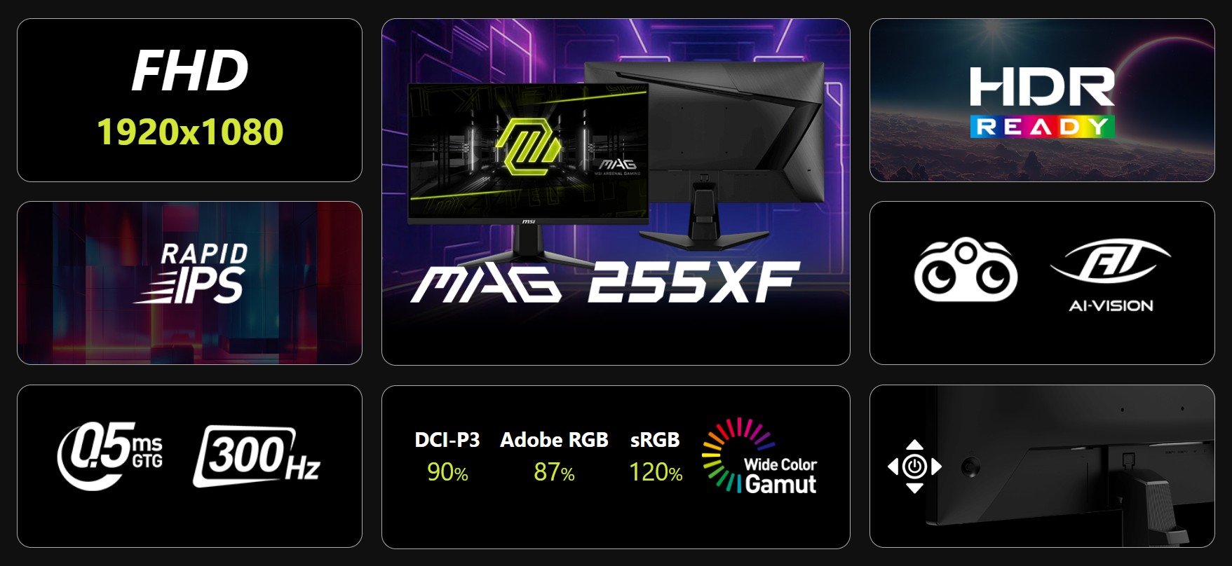 MSI MAG 255XF FHD Gaming Monitor