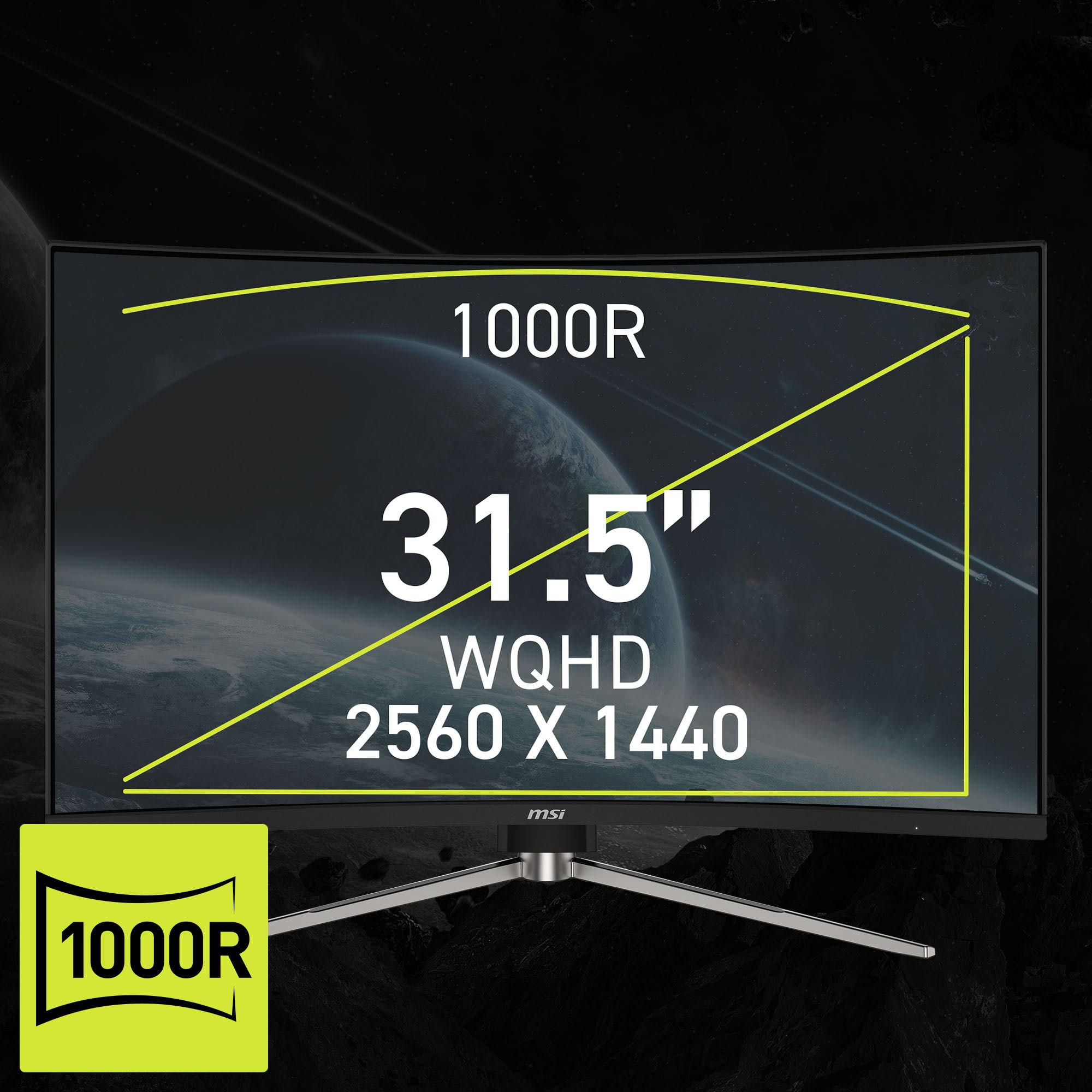 MSI MAG 325CQRXF E2 Gaming Monitor