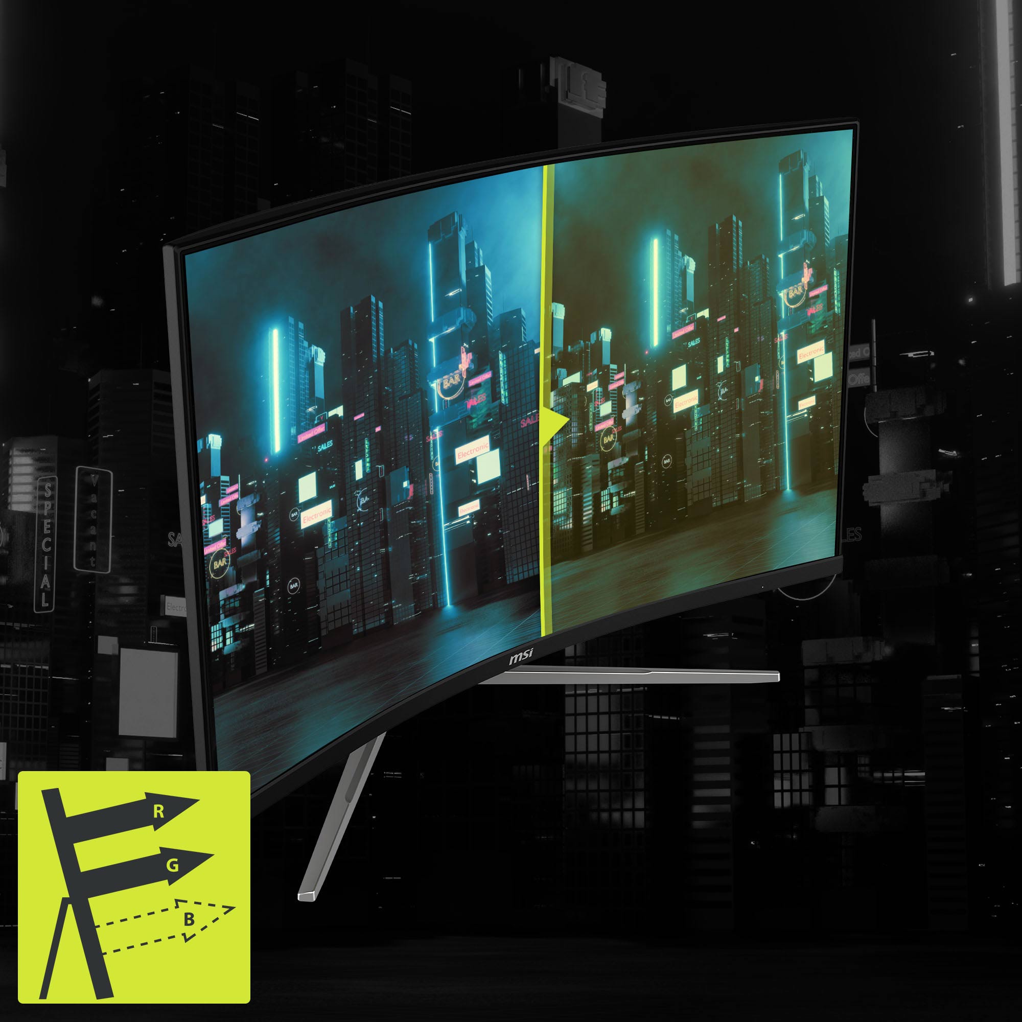 MSI MAG 325CQRXF E2 Gaming Monitor