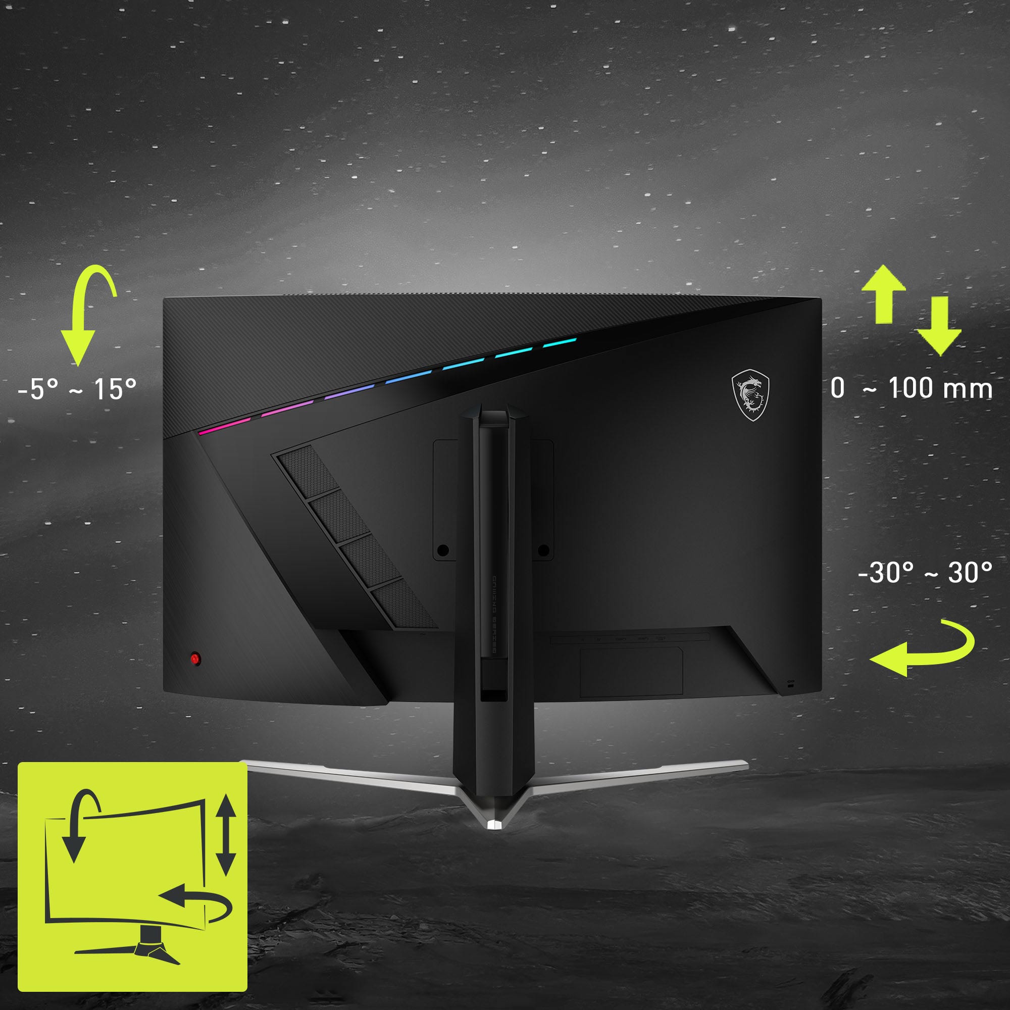 MSI MAG 325CQRXF E2 Gaming Monitor