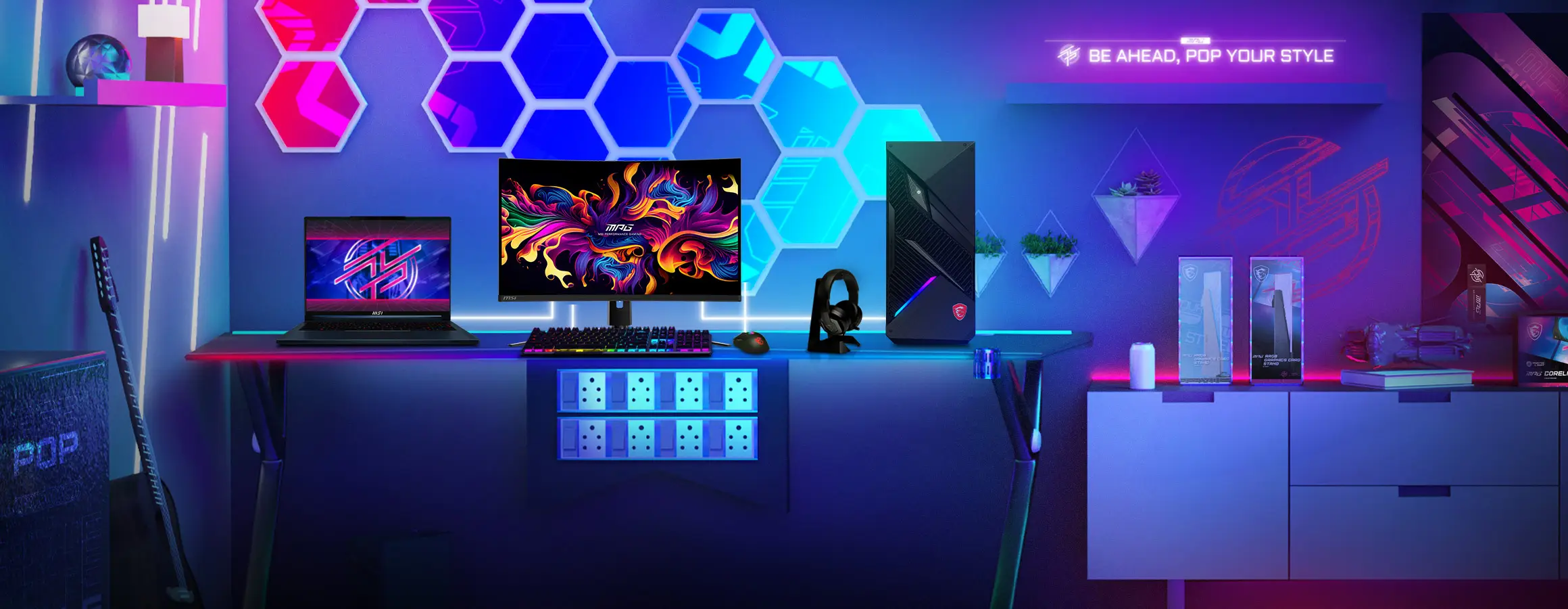 MSI MPG 321CURX Curved QD-OLED UHD Gaming Monitor