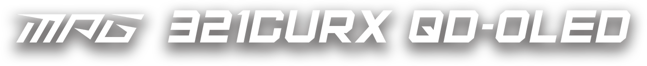 MSI MPG 321CURX Curved QD-OLED UHD Gaming Monitor