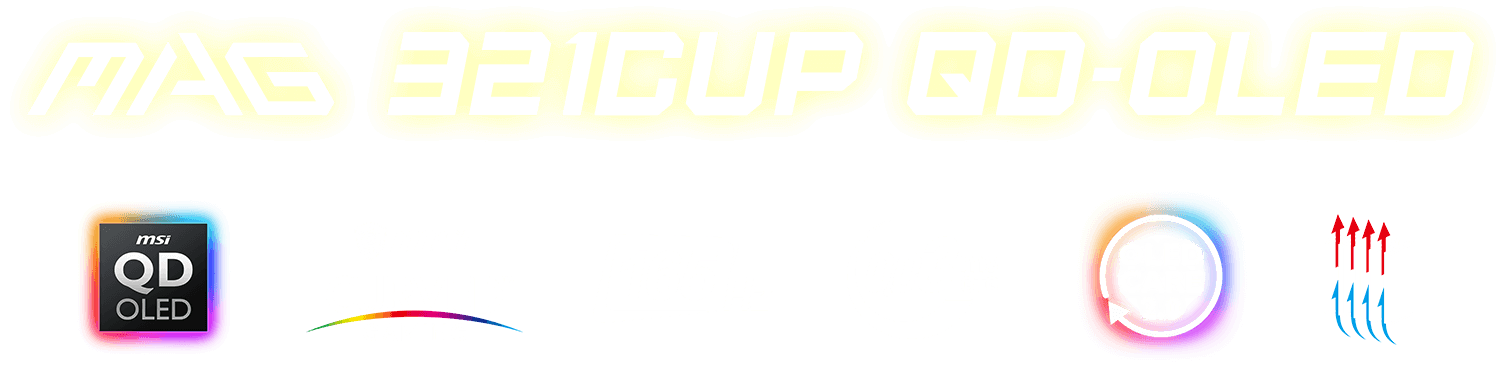 MSI MAG 321CUP Curved QD-OLED UHD Gaming Monitor