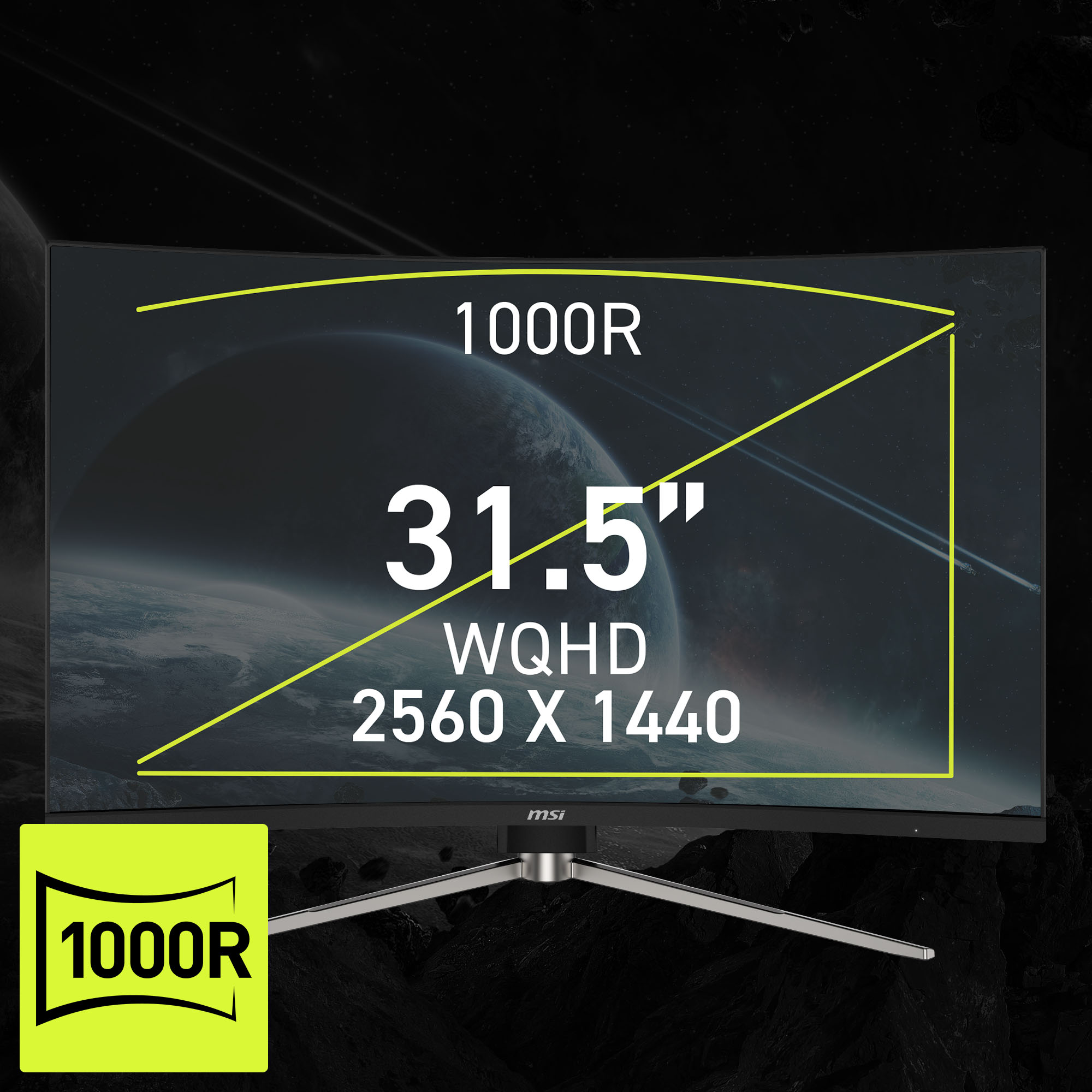 MSI MAG 325CQRF QD E2 Gaming Monitor