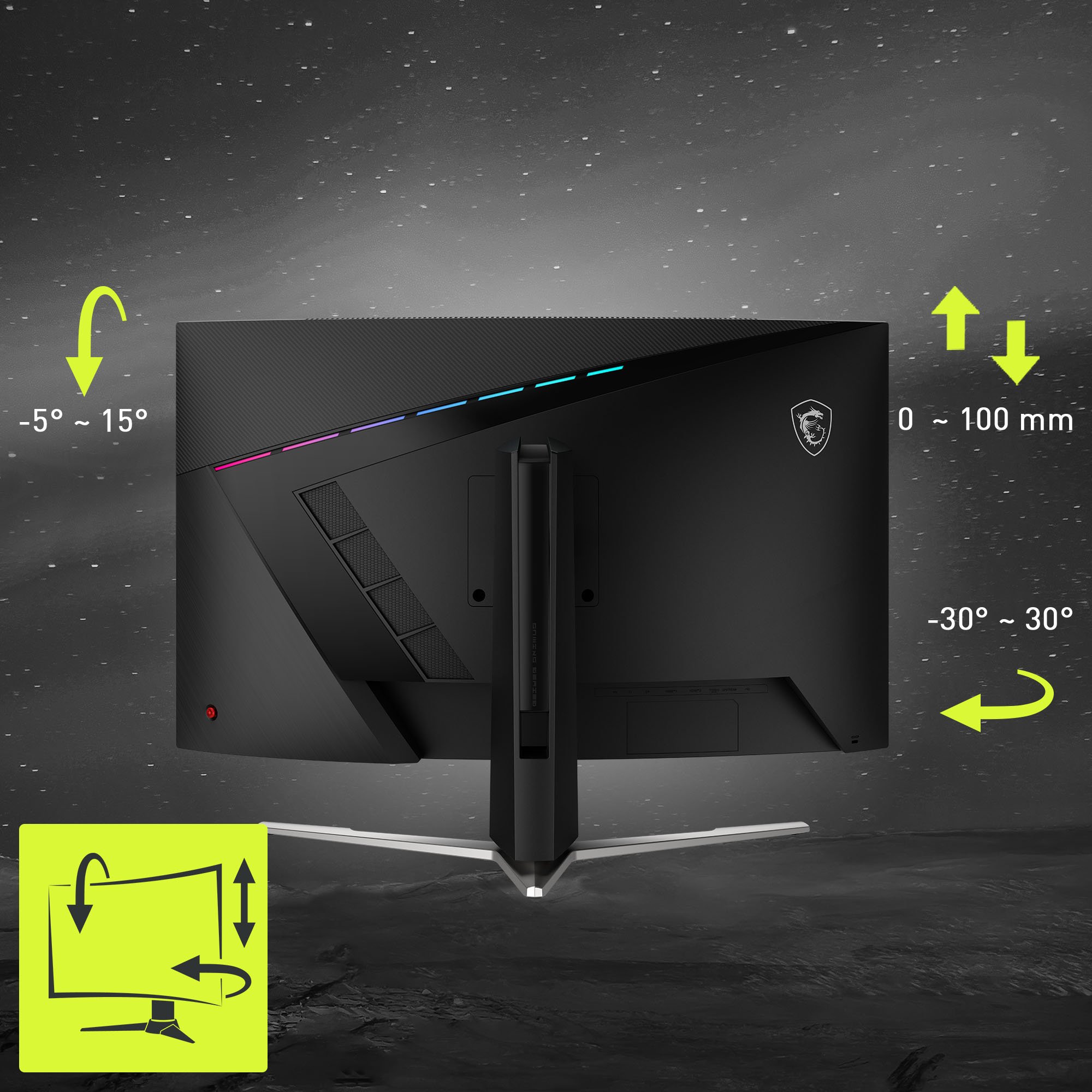 MSI MAG 325CQRF QD E2 Gaming Monitor