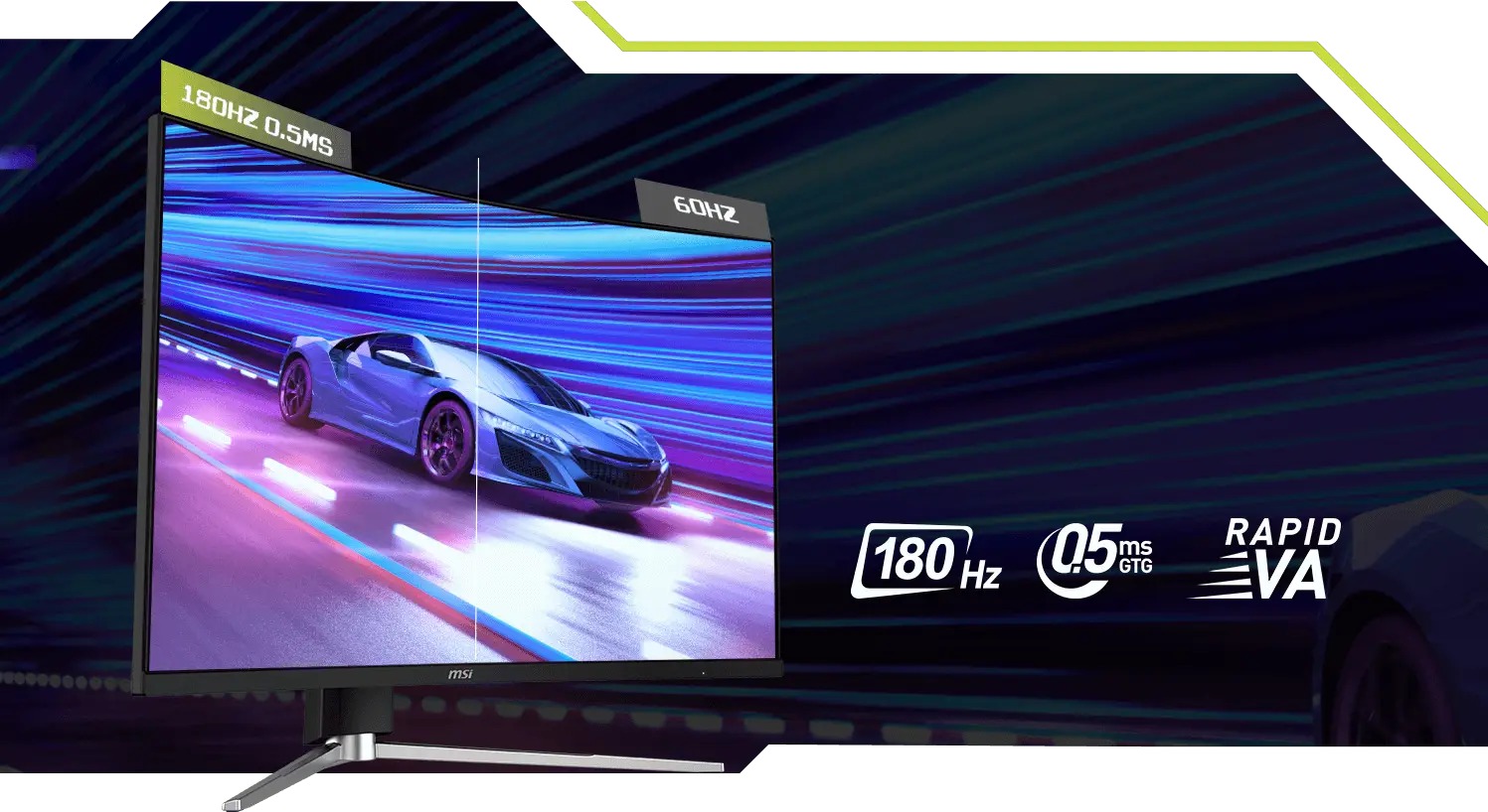 MSI MAG 325CQRF QD E2 Curved Rapid VA WQHD Gaming Monitor