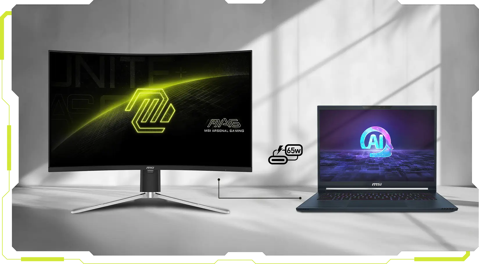 MSI MAG 325CQRF QD E2 Curved Rapid VA WQHD Gaming Monitor