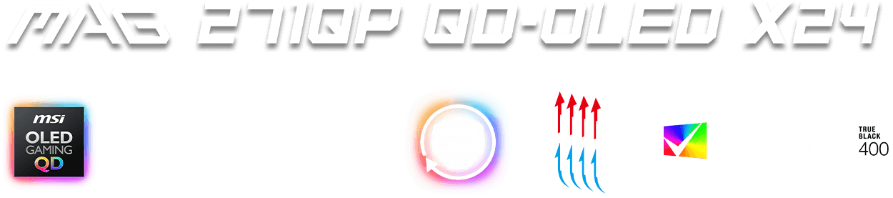 MSI MAG 271QP QD-OLED X24 Gaming Monitor 