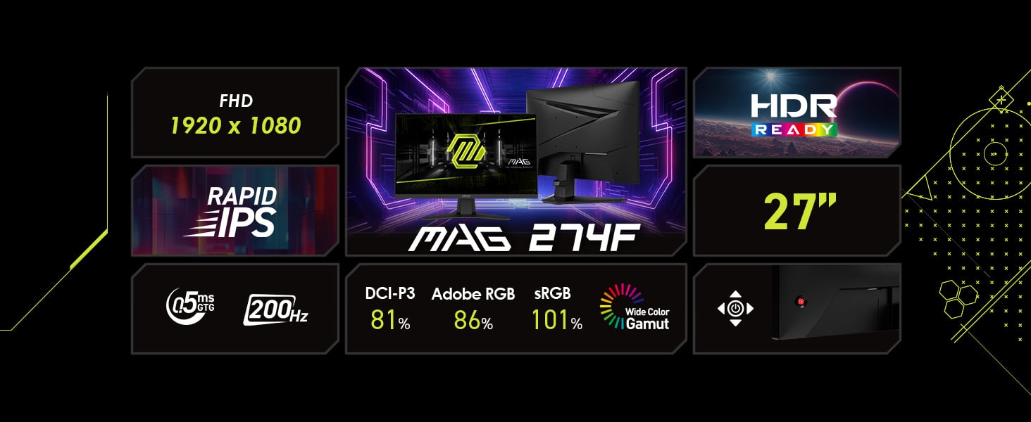 MSI MAG 274F Gaming Office Monitor