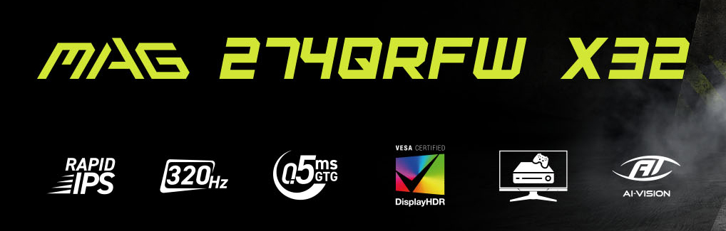 MSI MAG 274QRFW X32 Gaming  Monitor