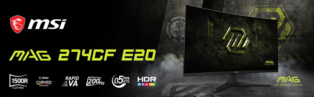 MSI MAG 274CF E20 Gaming Computer Monitor