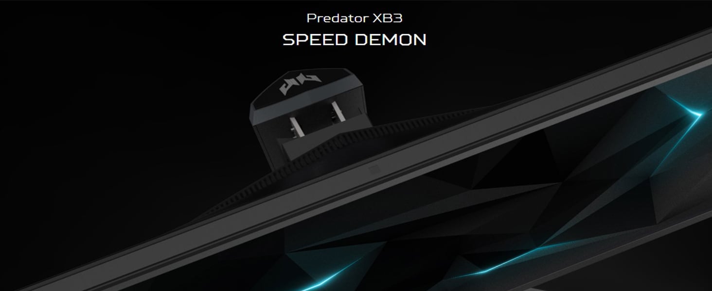 Acer 27 360Hz IPS 2K gaming monitor 0.4ms NVIDIA G-Sync, 2560 x 1440, VESA  Certified HDR600, HDMIx2, DisplayPort, USB, Built-in Speakers, Predator  XB273U Fbmiiprzx 