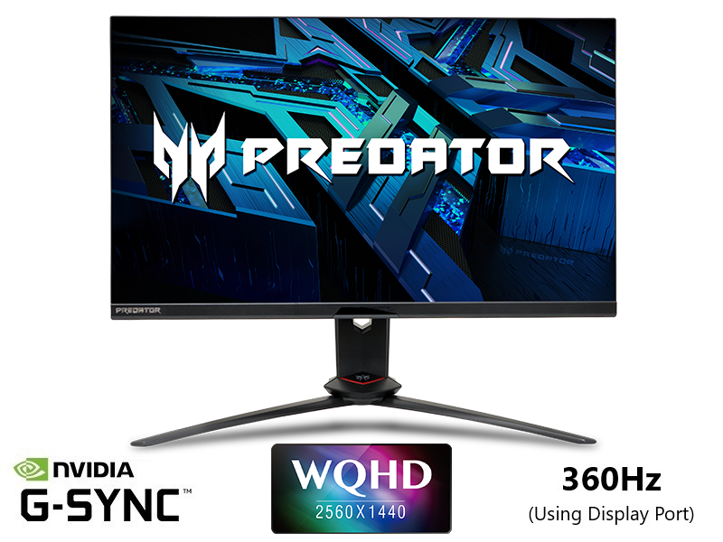 Acer 27 360Hz IPS 2K gaming monitor 0.4ms NVIDIA G-Sync, 2560 x