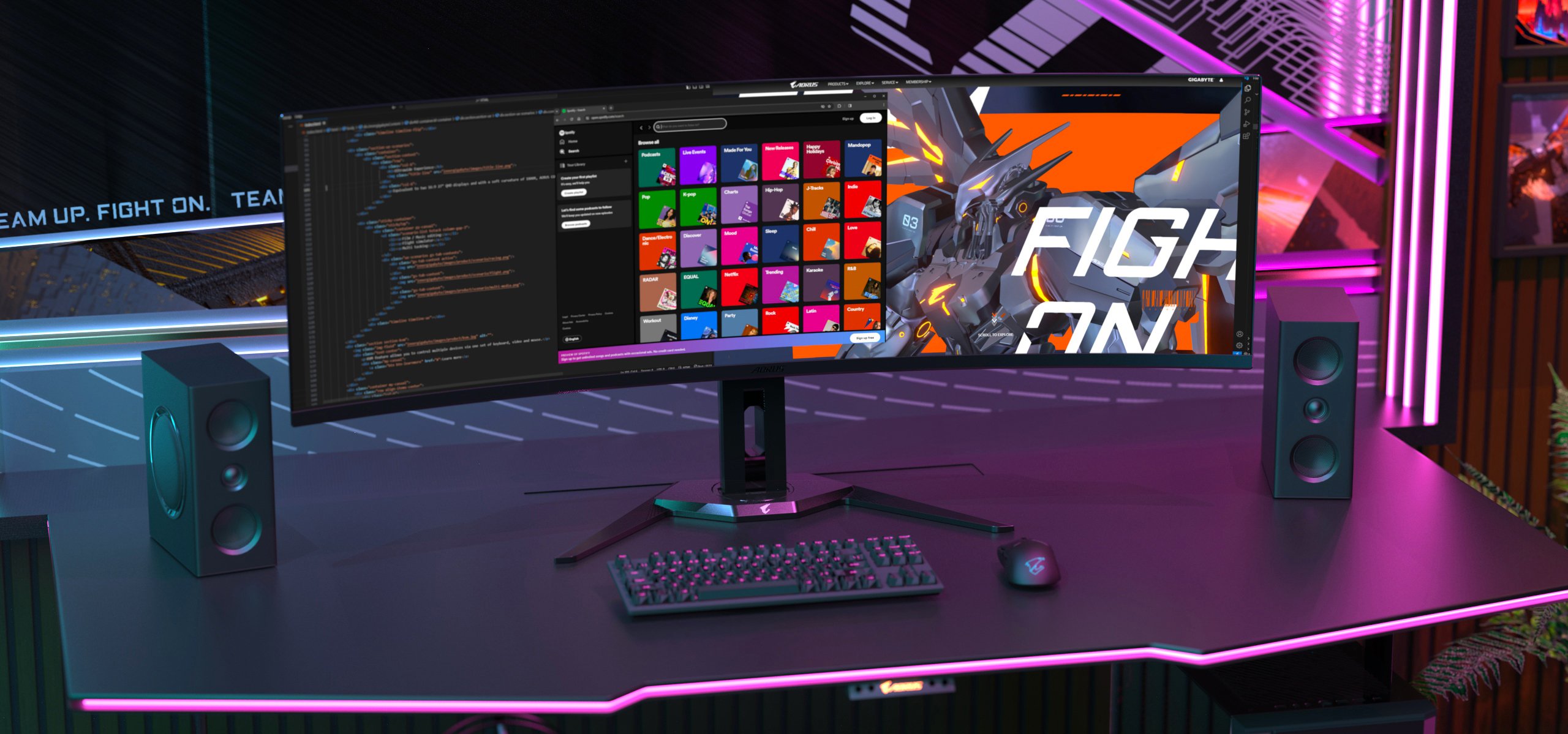 GIGABYTE AORUS CO49DQ QD OLED Gaming Monitor