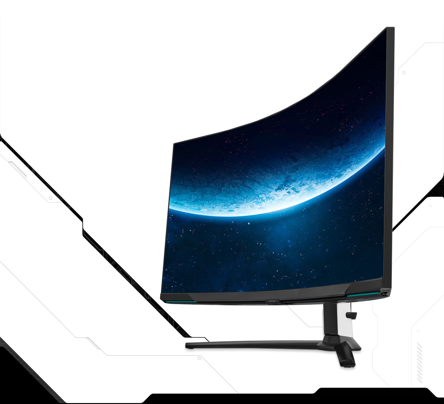 Monitor Gaming Curvo SAMSUNG LS32BG850NUXEN (32'' - 1 ms - 240 Hz - AMD  FreeSync Premium Pro)