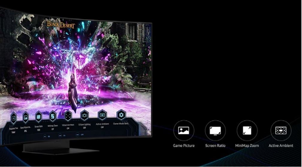 UHD Gaming 2nd 1ms Mini-LED Gen. Screen Curved 55\