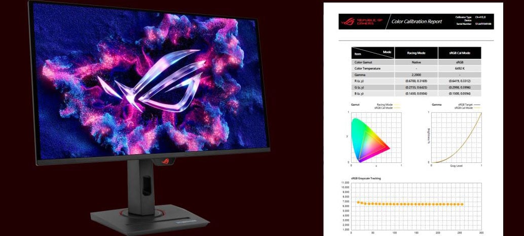 ASUS ROG Strix OLED XG27ACDNG QD-OLED QHD Gaming Monitor