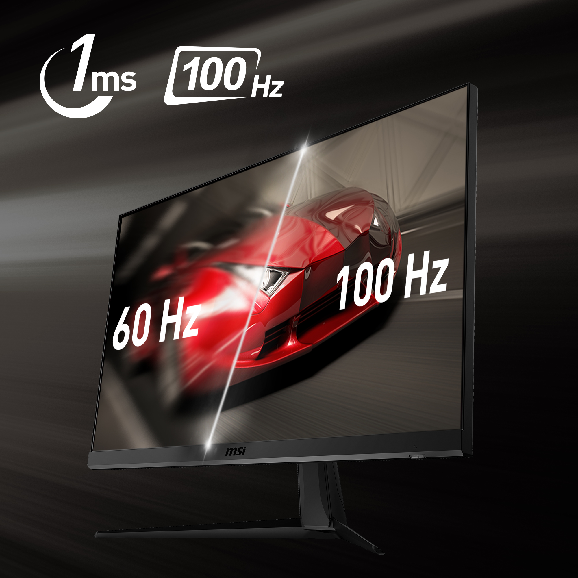 MSI G2412 Esports Gaming Monitor 23.8 Inch Full HD (1920x1080) IPS Panel  170Hz Refresh Rate 1ms Wide Color Gamut, AMD FreeSync Premium, Anti Glare