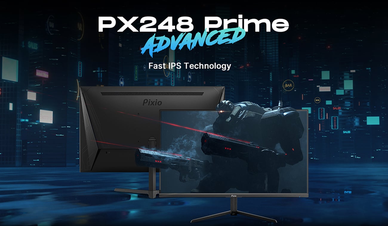 Pixio PX248 Prime Advanced 24 144Hz FHD 1080p 1ms GTG Fast Nano IPS Gaming  Monitor with AMD FreeSync Premium