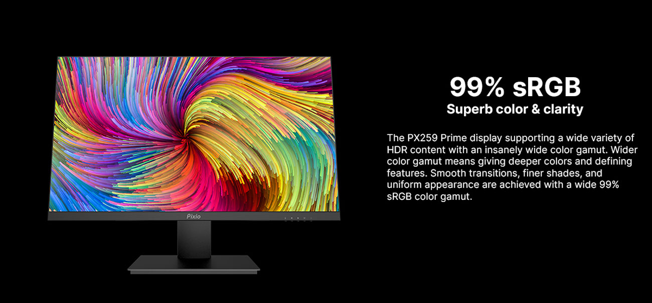 Pixio PX259 Prime 25 Pixio fastIPS 280Hz 1ms