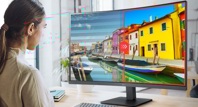 LG 32MR50C-B 32-inch FHD Curved Monitor