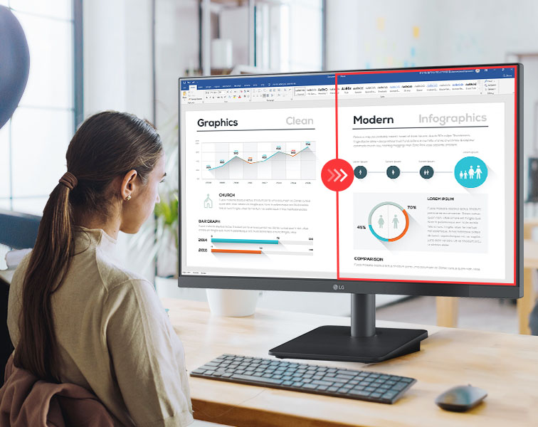 LG 24MS500-B FHD Monitor