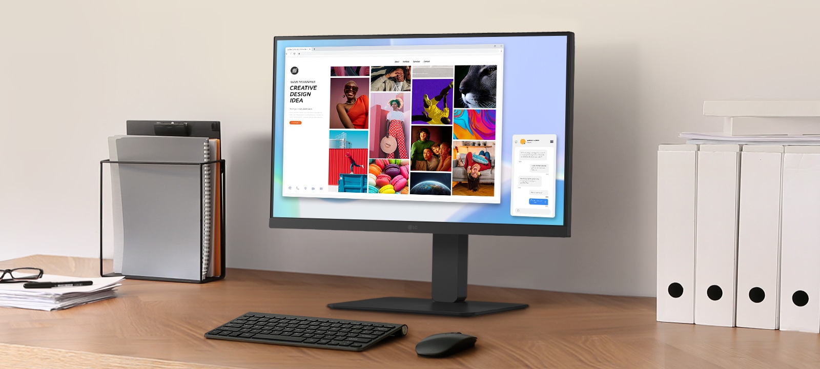 LG 224BA850-B IPS FHD Monitor 