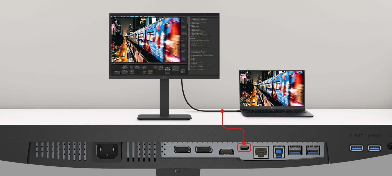 LG 224BA850-B IPS FHD Monitor 