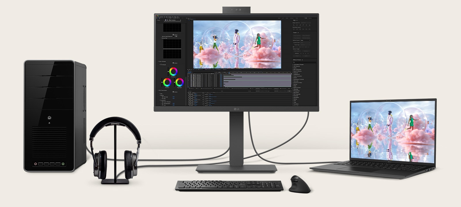 LG 224BA850-B IPS FHD Monitor 