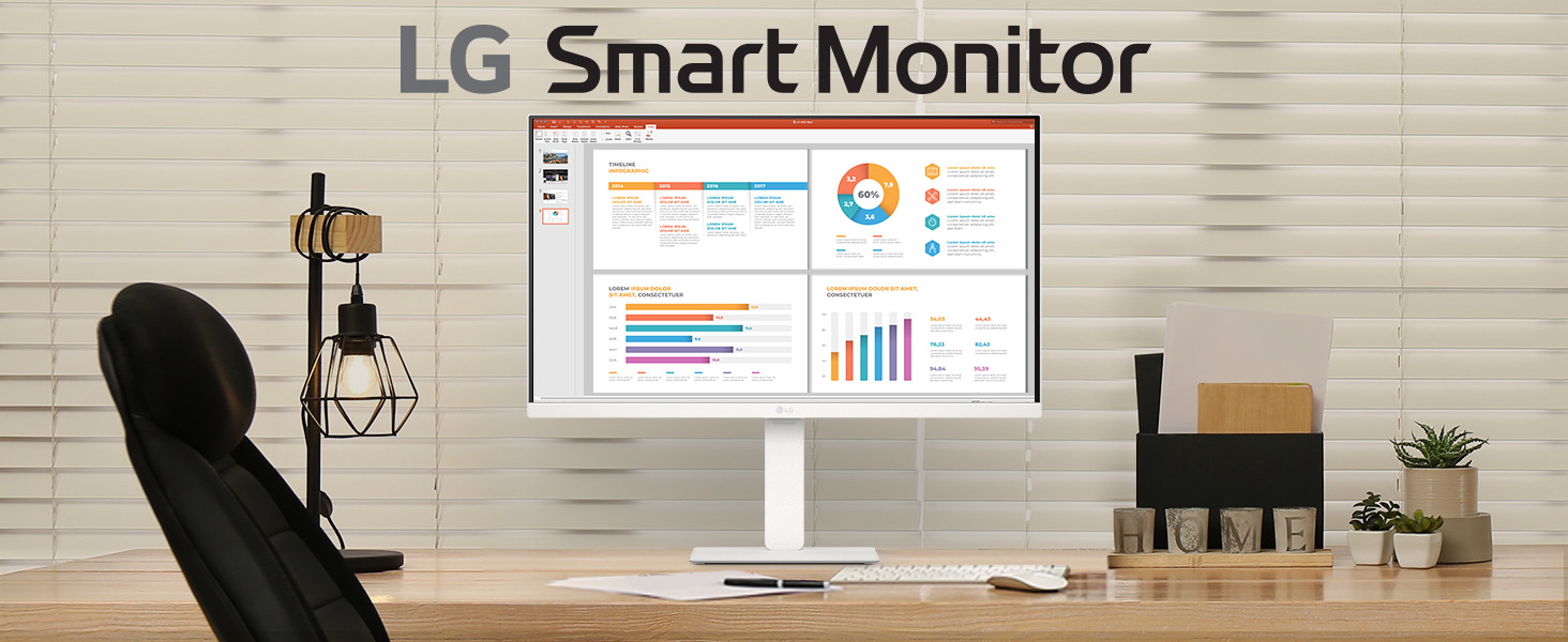 LG 27U730SA-W IPS Computer Monitor